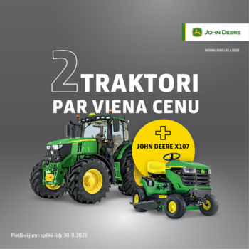 DIVI TRAKTORI PAR VIENA CENU